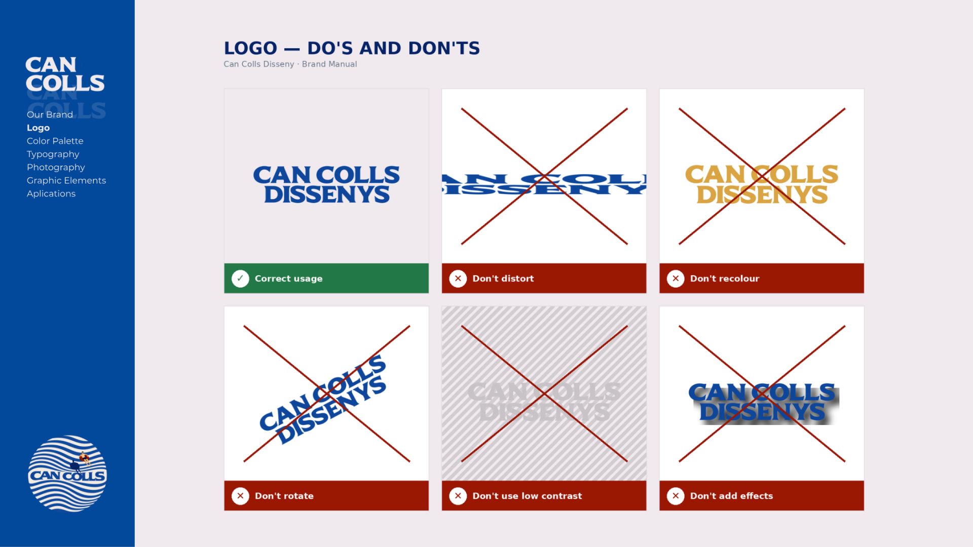 Usos correctes i incorrectes del logotip